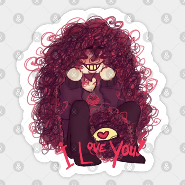 John Doe Decal “I love you!” Sticker by pinkiidoodúwù